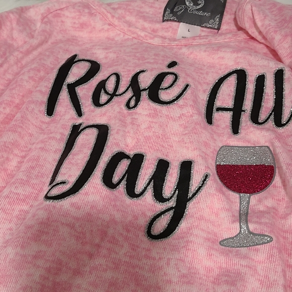 🍷🍷NEW🍷🍷ADORABLE!! ROSE' ALL DAY 2PC Pajama Set - Picture 6 of 16